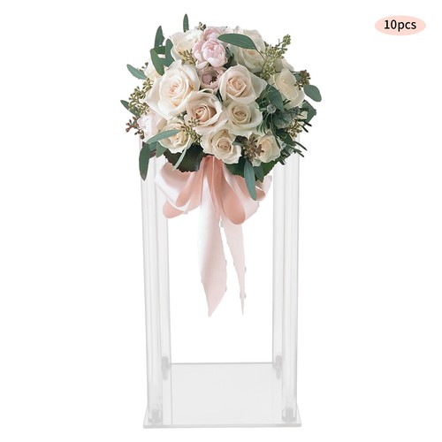 10pcs clear acrylic flower - 10pcs,