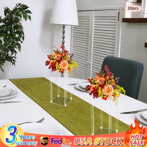 10pcs clear acrylic flower - clear,